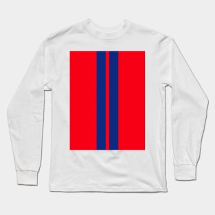 Detroit City Edition Basketball Red Blue Racing Stripes 2019 Long Sleeve T-Shirt